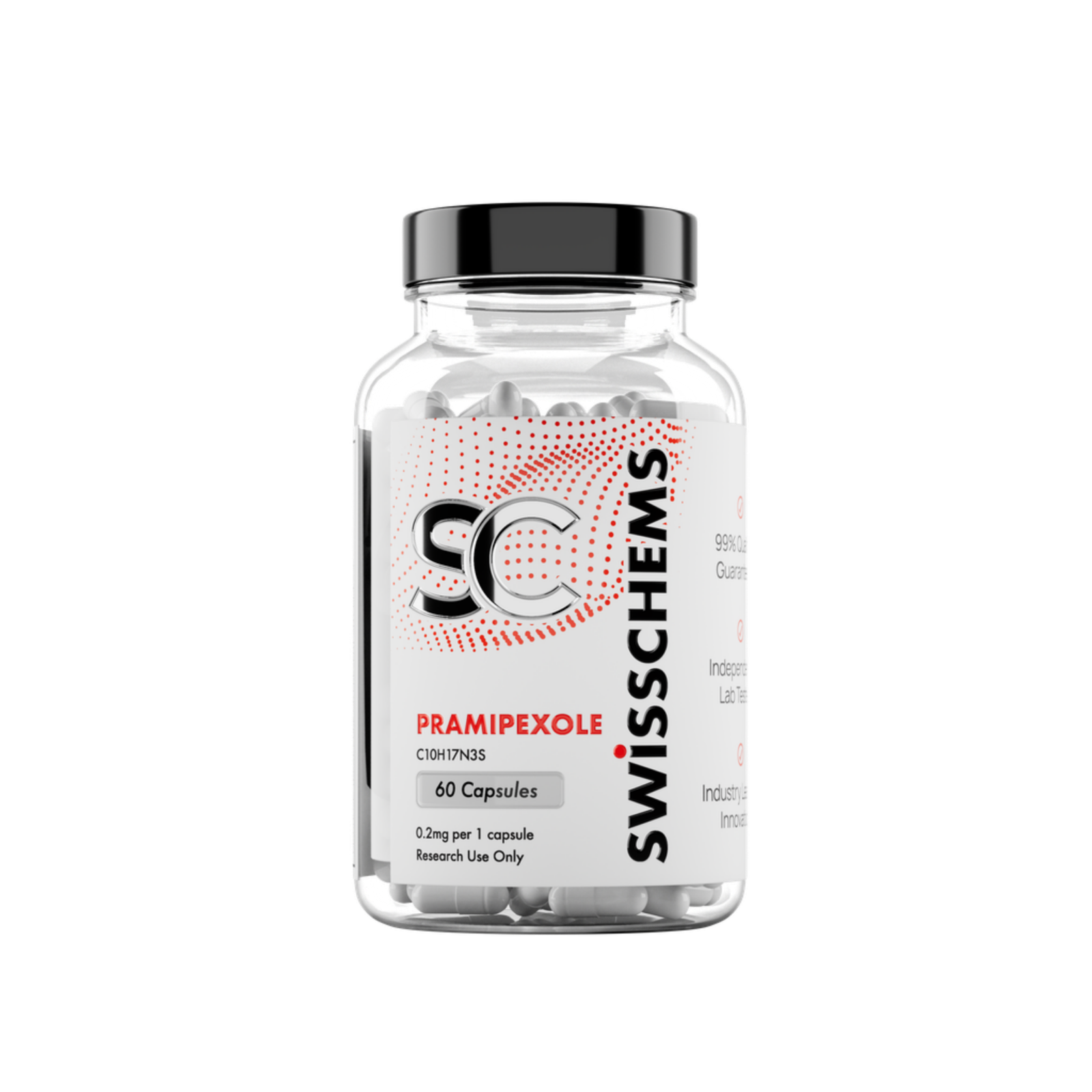 Pramipexole (Prami), 12 mg (0.2 mg/60 capsules)